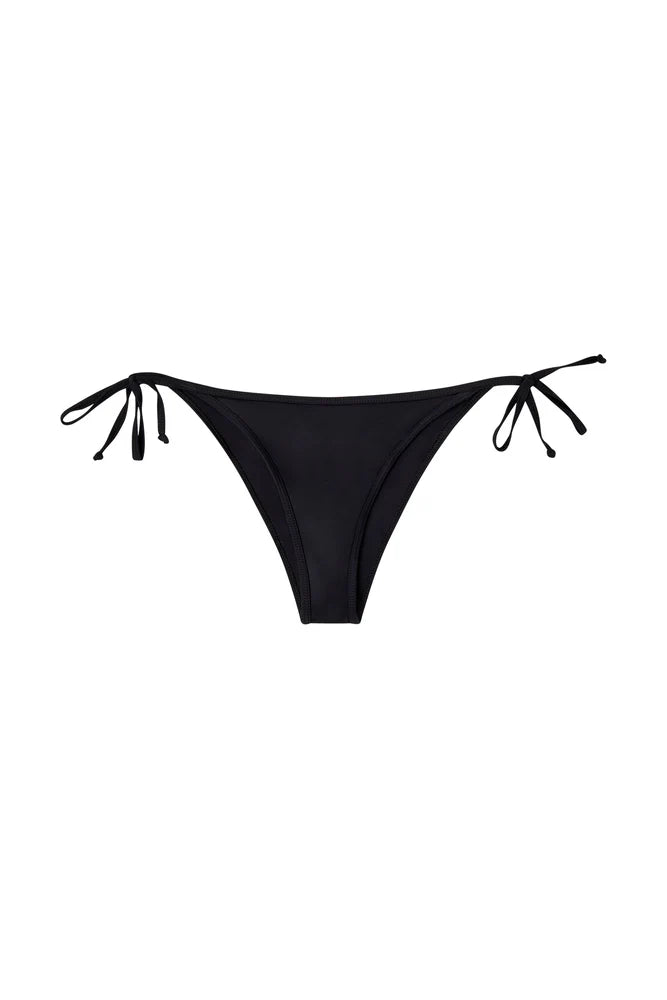 Tie-side bikini bottoms with logo back