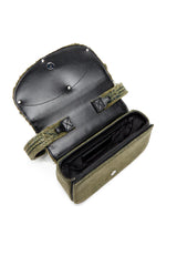 1DR-Iconic shoulder bag in overdyed denim