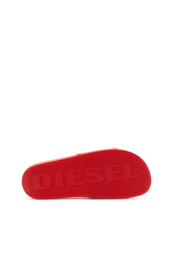 Sa-Mayemi-Rubber slides with embossed logo