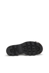 D-Hammer-Derby shoes in treated leather
