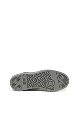 S-Oval Skate-Fabric-panelled leather sneakers