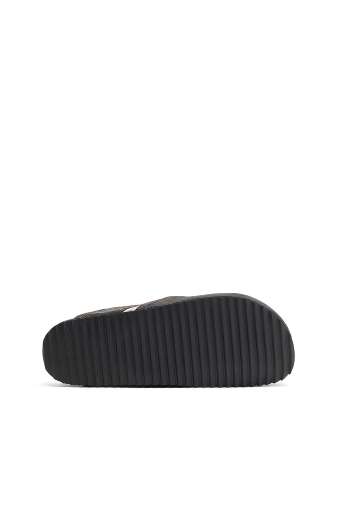 D-Woodstock-Clogs in crackle-effect suede