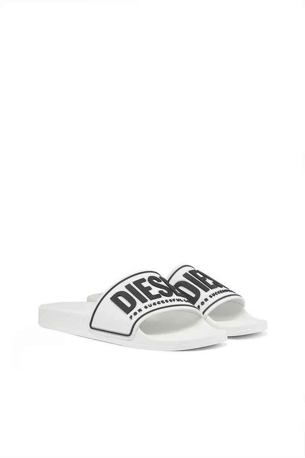Sa-Mayemi-Rubber slides with embossed logo