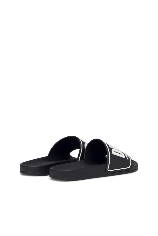 Sa-Mayemi-Rubber slides with embossed logo