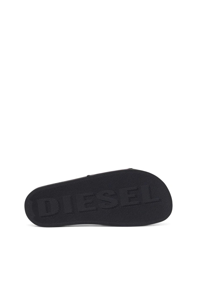 Sa-Mayemi-Rubber slides with embossed logo