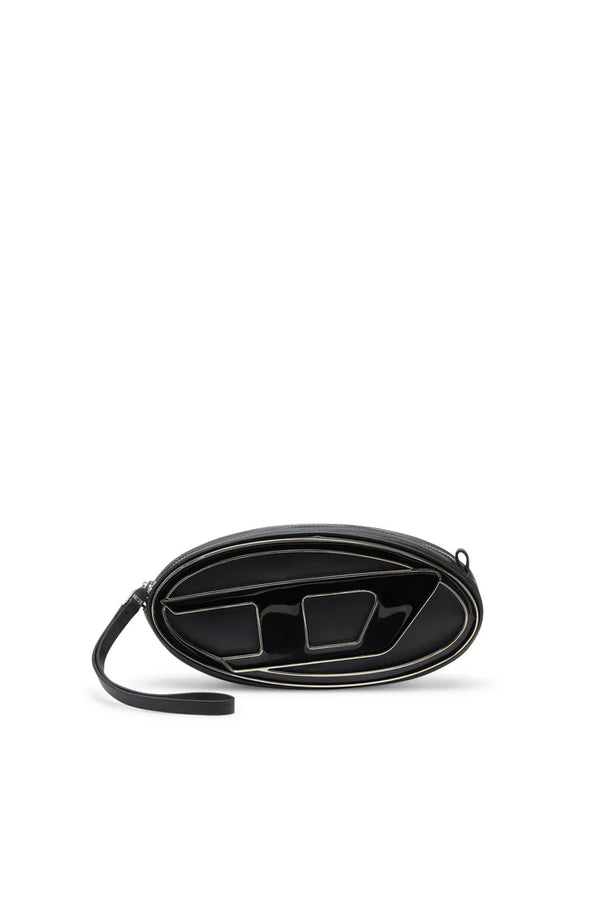 1DR-Pouch - Small leather crossbody with logo plaque
