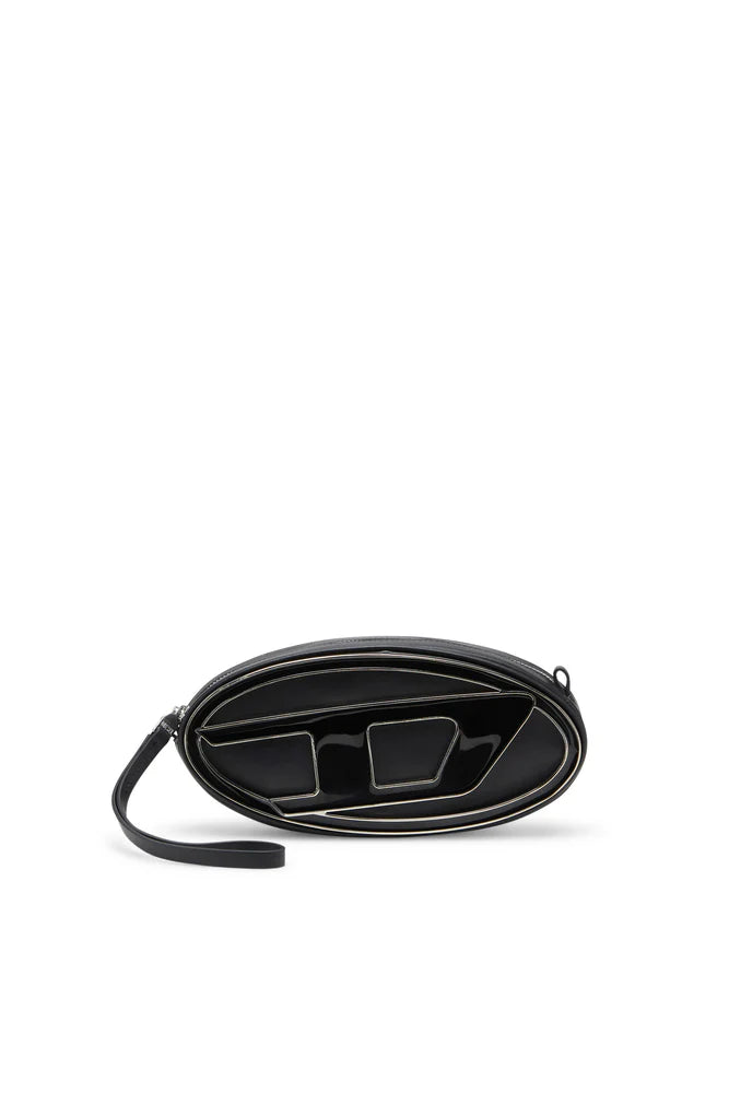 1DR-Pouch - Small leather crossbody with logo plaque