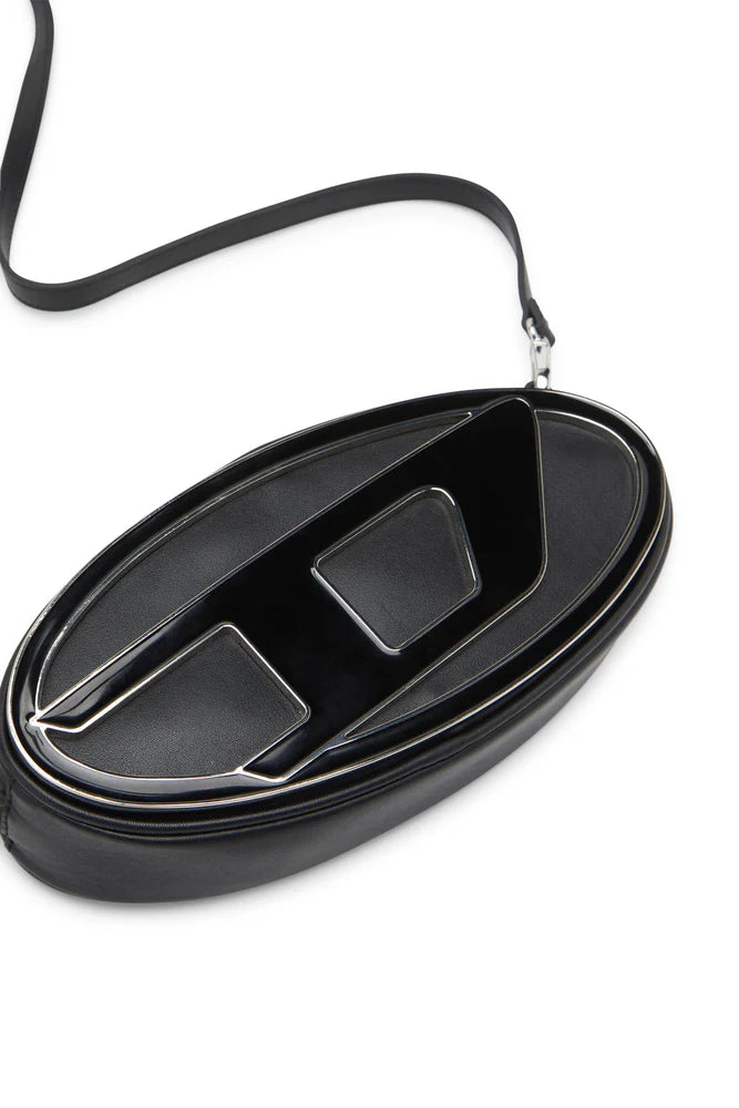 1DR-Pouch - Small leather crossbody with logo plaque