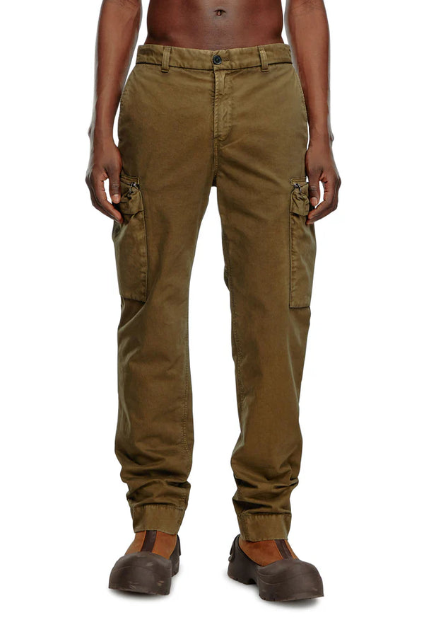Pants in faded peachskin twill