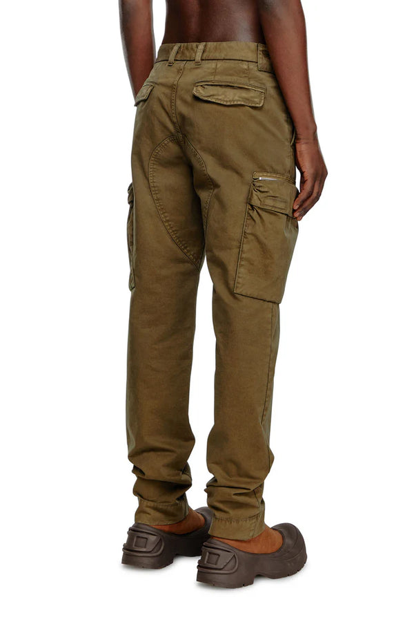 Pants in faded peachskin twill