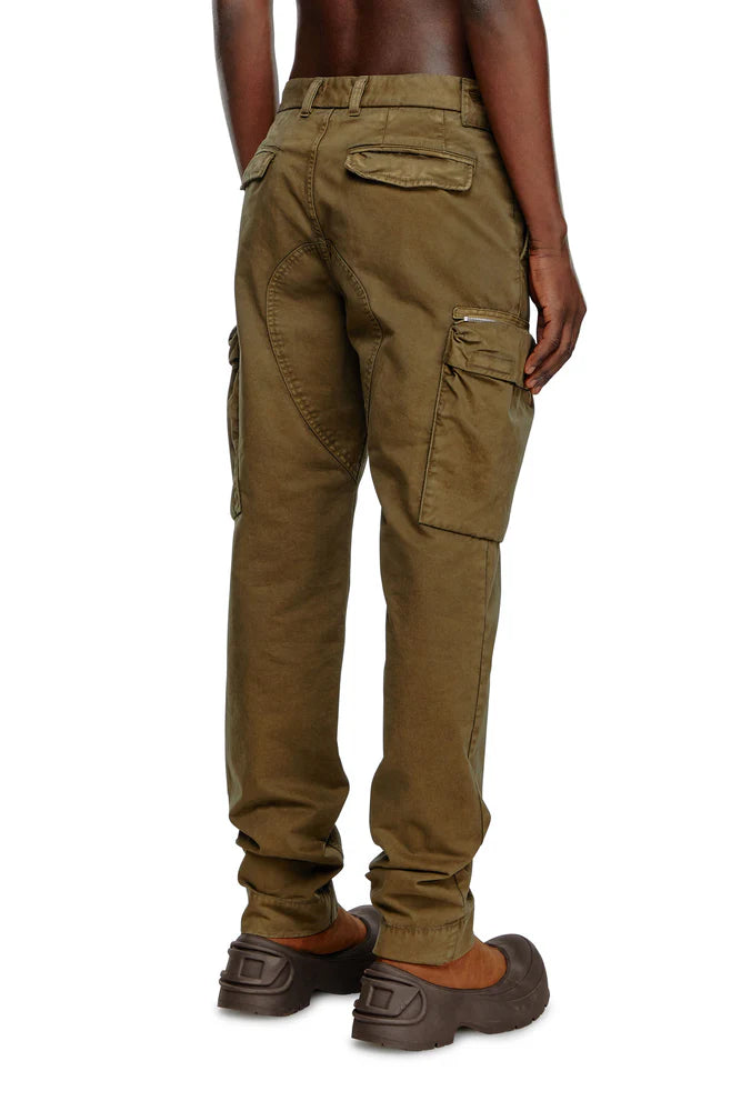 Pants in faded peachskin twill