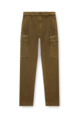 Pants in faded peachskin twill