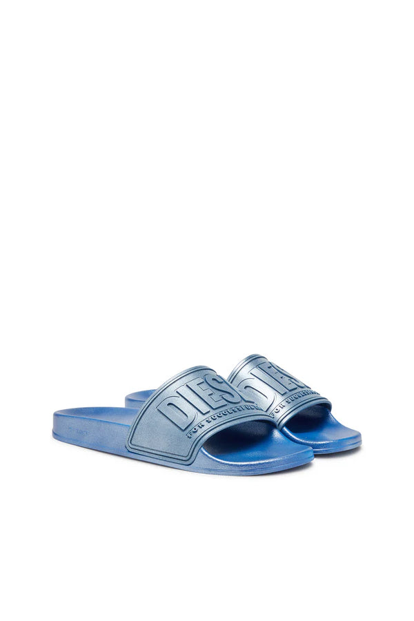Sa-Mayemi-Slides in pearlescent rubber