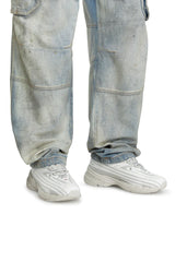 D-Airspeed Low-Striped sneakers in coated ripstop