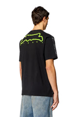 T-shirt with crease-effect print
