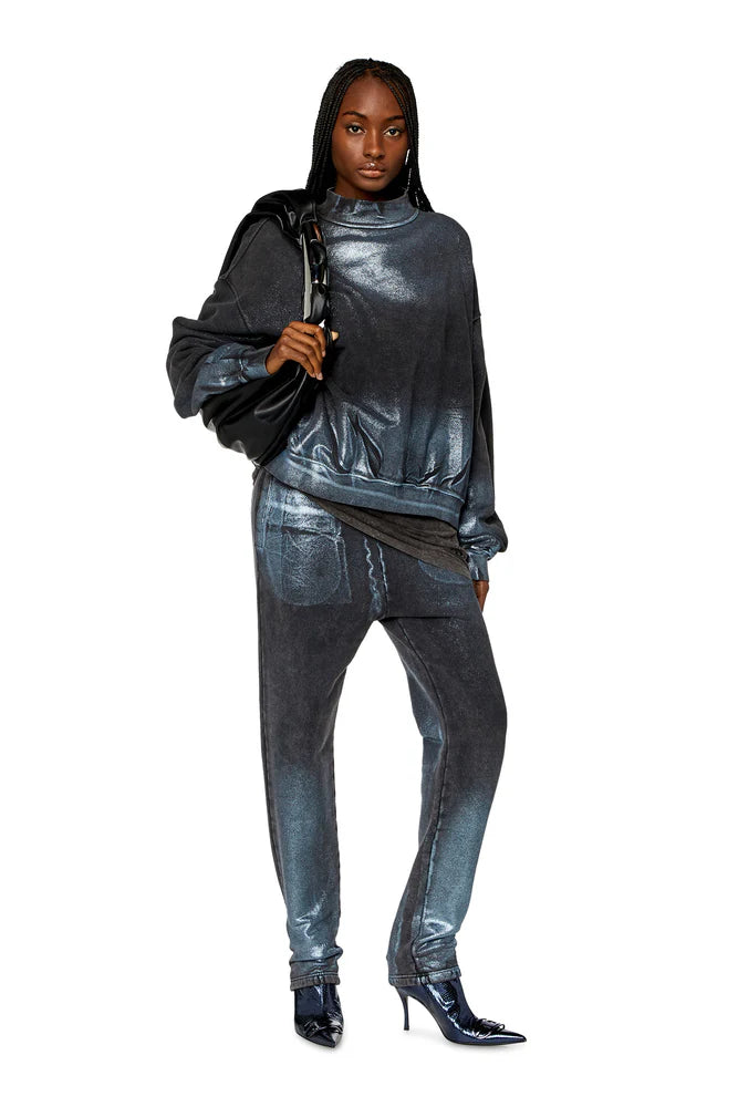 Faded metallic sweatshirt