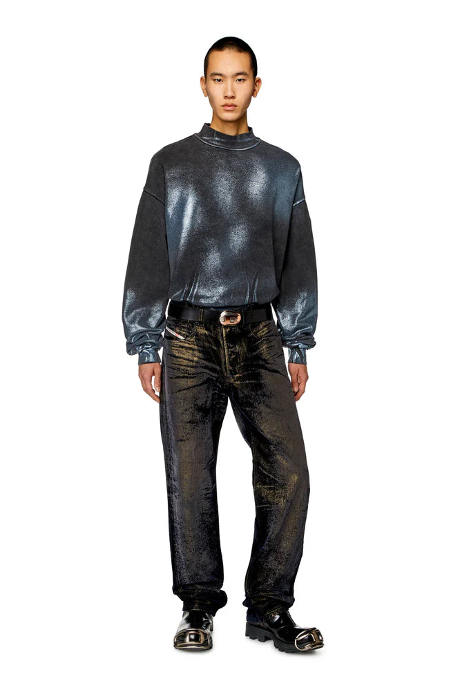 Faded metallic sweatshirt