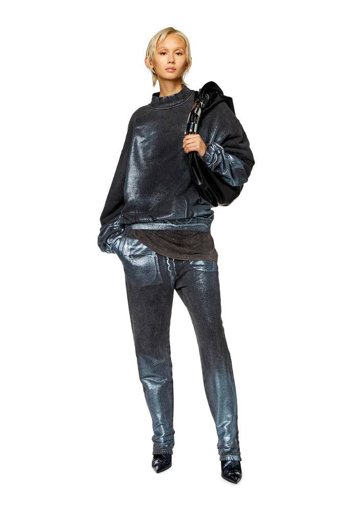 Faded metallic sweatshirt