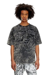 Oval D T-shirt in marble jersey