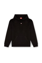 Hoodie with D logo patch