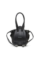 Fold XS - Oval logo handbag in nappa leather