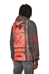 Watercolour-effect windbreaker with logo