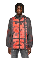 Watercolour-effect windbreaker with logo