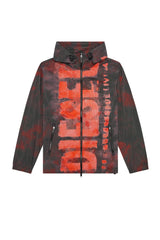 Watercolour-effect windbreaker with logo