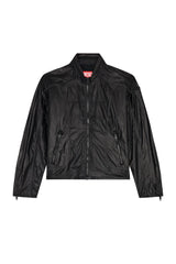 Nylon jacket with contrast detailing